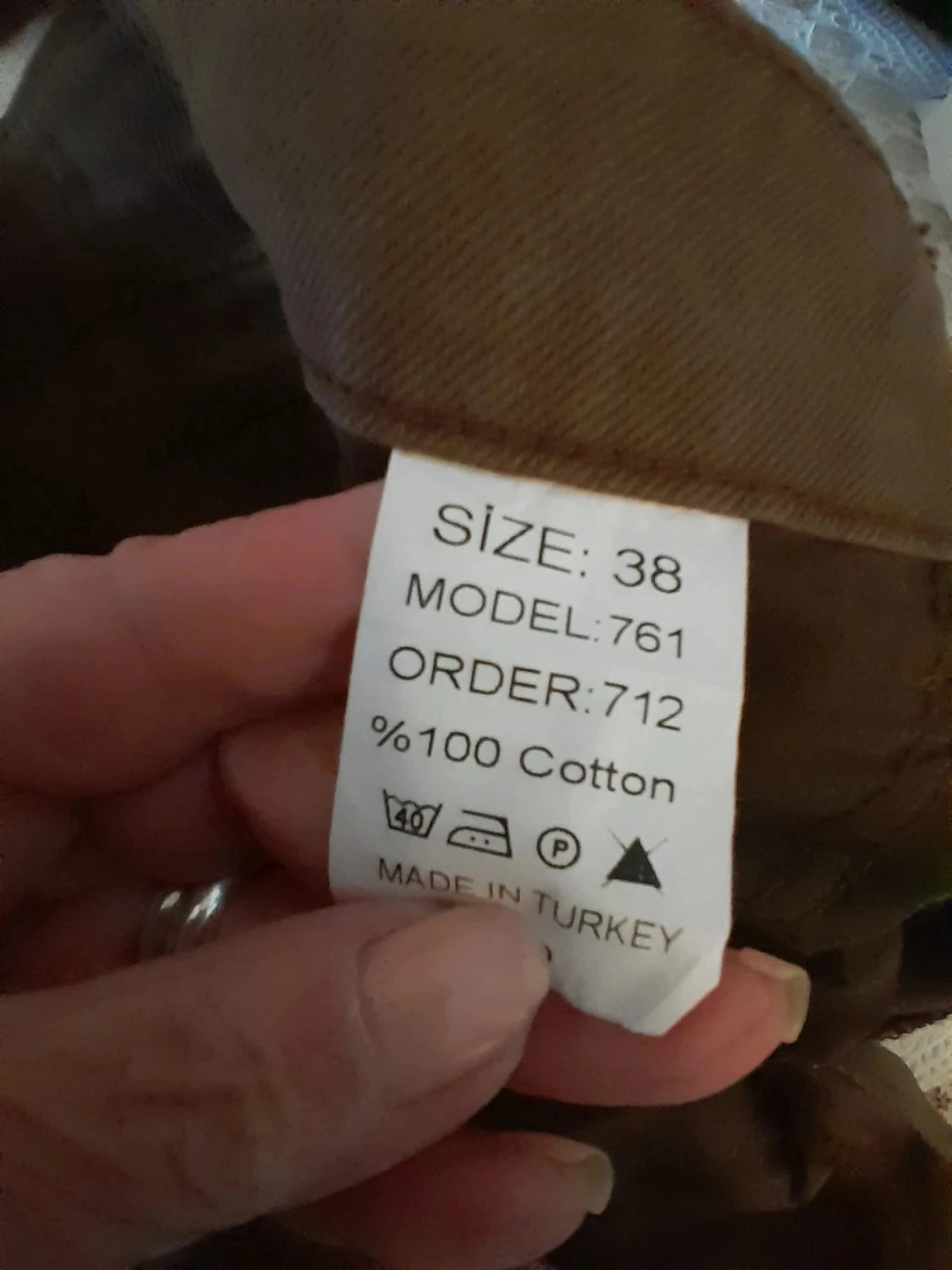 Calça jeans feminina, estilo rasgado Tamanho 38, cor marrom – photo 7